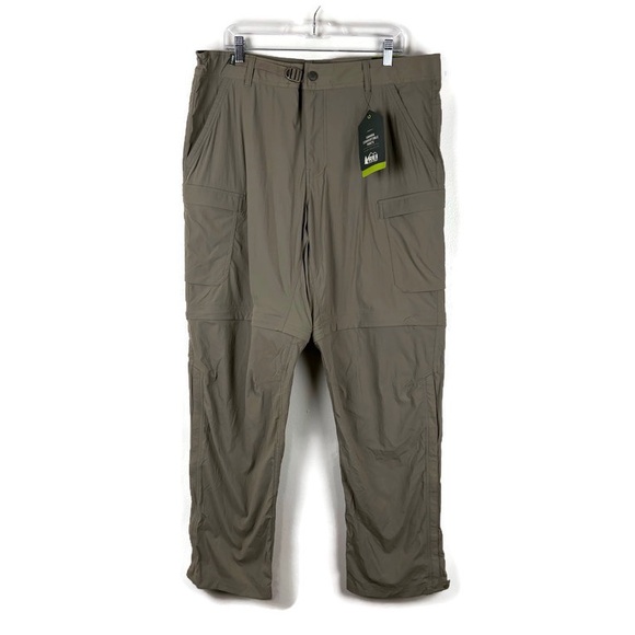 REI Co-Op Men’s Sahara Convertible Pants in Armadillo Taupe - Picture 1 of 16
